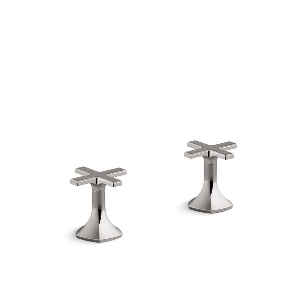 Kohler - Occasion Deck-mount bath faucet handles with Cross design - Vibrant Titanium