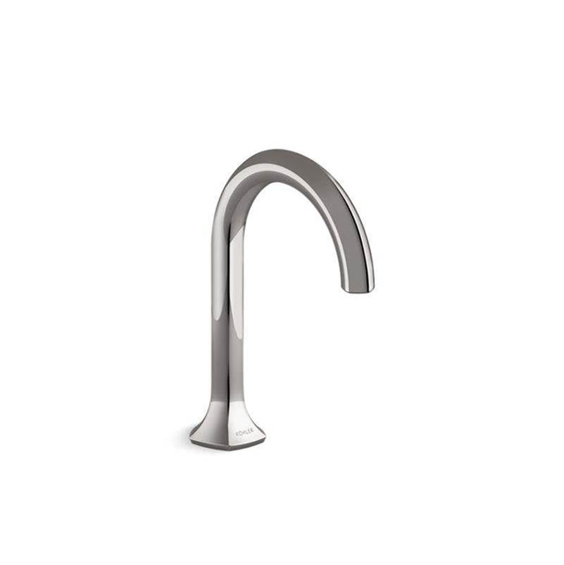 Kohler - Occasion Bathroom sink faucet spout with Cane design, 1.2 gpm - Vibrant Titanium