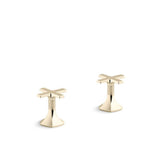 Kohler - Occasion Deck-mount bath faucet handles with Cross design - Vibrant French Gold