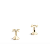 Kohler - Occasion Cross bathroom sink faucet handles - Vibrant French Gold