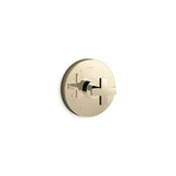 Kohler - Composed Rite-Temp valve trim with cross handle - Vibrant French Gold