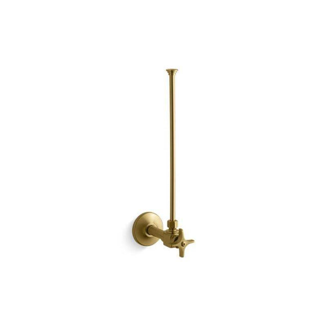 Kohler - 3/8'' NPT angle supply with stop and annealed vertical tube - Vibrant Brushed Moderne Brass