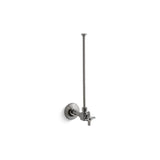 Kohler - 3/8'' NPT angle supply with stop and annealed vertical tube - Vibrant Titanium