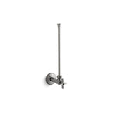 Kohler - 1/2'' NPT angle supply with stop with cross handle and annealed vertical tube - Vibrant Titanium