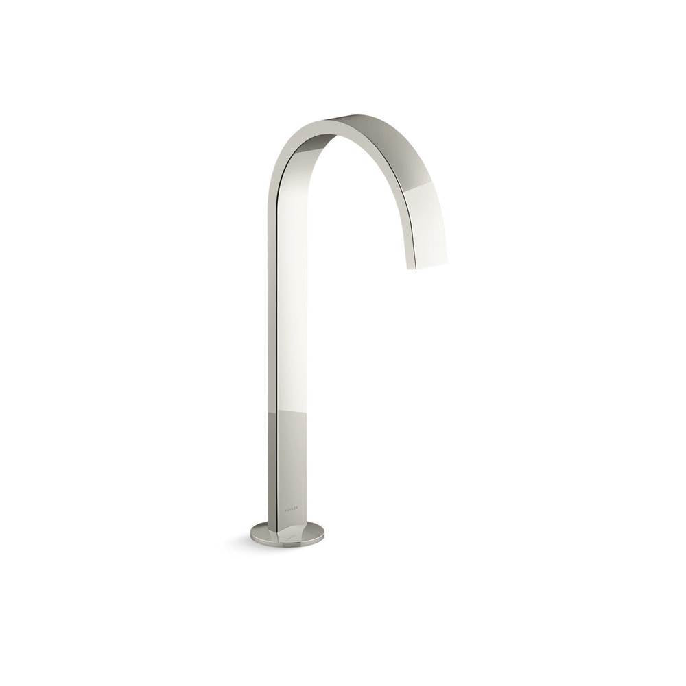 Kohler - Components Bathroom sink faucet spout with Ribbon design, 1.2 gpm - Vibrant Polished Nickel
