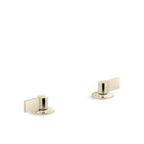 Kohler - Components Deck-mount bath faucet handles with Lever design - Vibrant French Gold