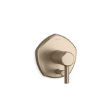 Kohler - Occasion Rite-Temp valve trim with push-button diverter and lever handle - Vibrant Brushed Bronze