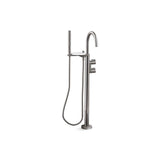 Kohler - Components Floor-mount bath filler trim with lever handles and handshower - Vibrant Titanium