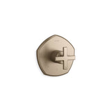 Kohler - Occasion MasterShower temperature control valve trim with cross handle - Vibrant Brushed Bronze