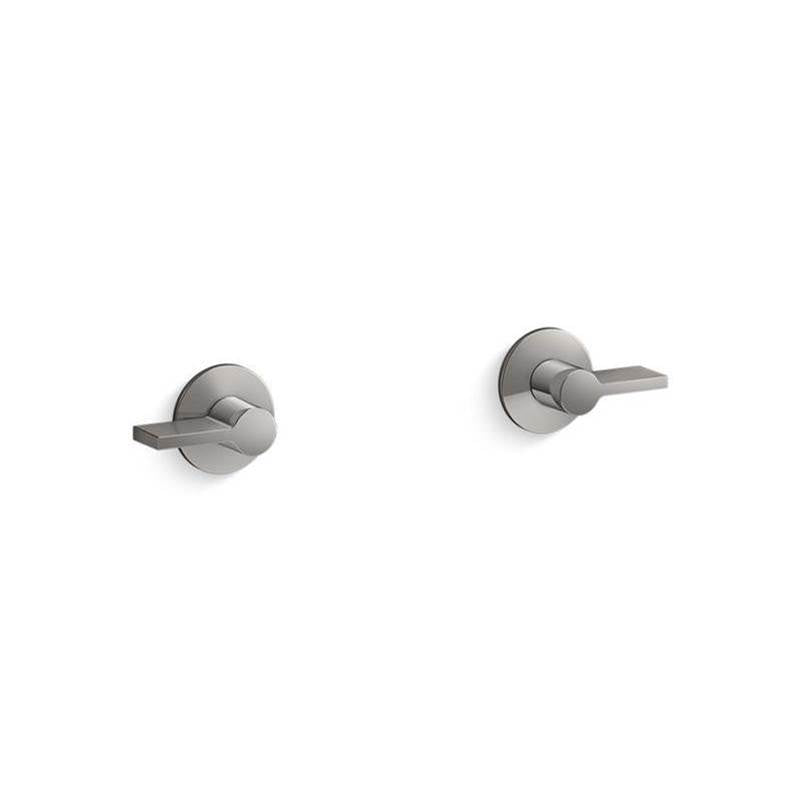 Kohler - Components Wall-mount bathroom sink faucet Lever handle trim - Vibrant Titanium