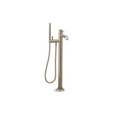 Kohler - Occasion Floor-mount bath filler trim with handshower - Vibrant Brushed Bronze