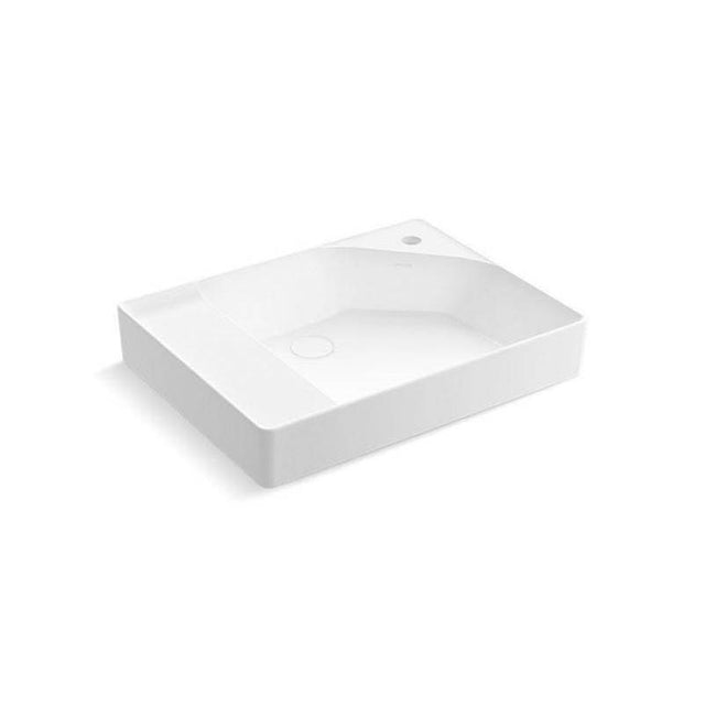 Kohler - Spacity 24'' fireclay vanity top with integrated square sink - White