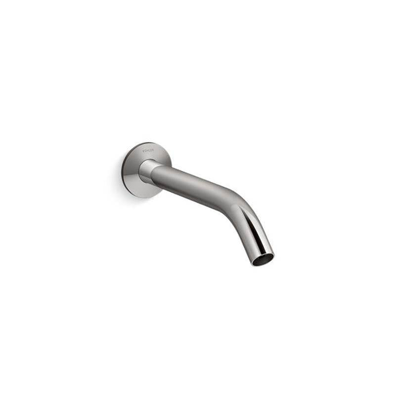 Kohler - Components Wall-mount bathroom sink faucet spout with Tube design, 1.2 gpm - Vibrant Titanium