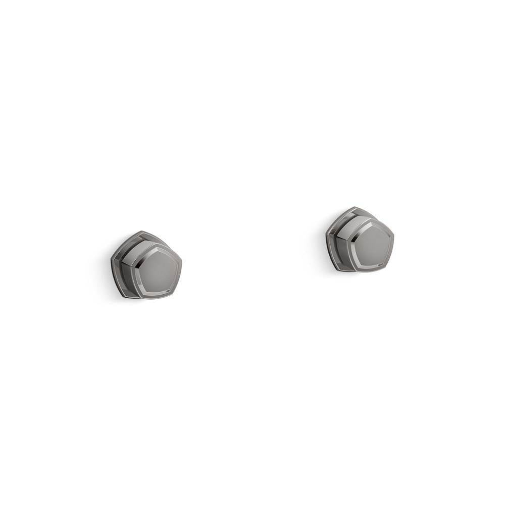 Kohler - Occasion Wall-mount bathroom sink faucet Knob handle trim, 1.2 gpm - Vibrant Titanium