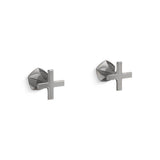 Kohler - Occasion Wall-mount bathroom sink faucet Cross handle trim, 1.2 gpm - Vibrant Titanium