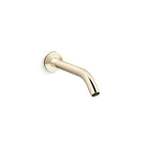Kohler - Components Wall-mount bathroom sink faucet spout with Tube design, 1.2 gpm - Vibrant French Gold