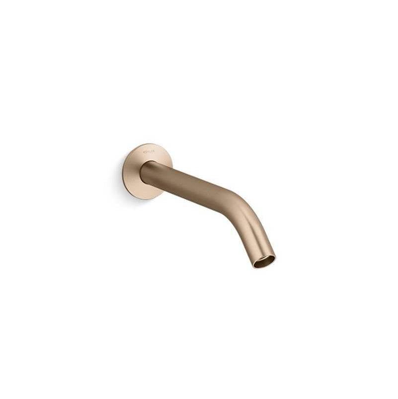 Kohler - Components Wall-mount bathroom sink faucet spout with Tube design, 1.2 gpm - Vibrant Brushed Bronze