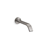 Kohler - Components Wall-mount bathroom sink faucet spout with Ribbon design, 1.2 gpm - Vibrant Titanium