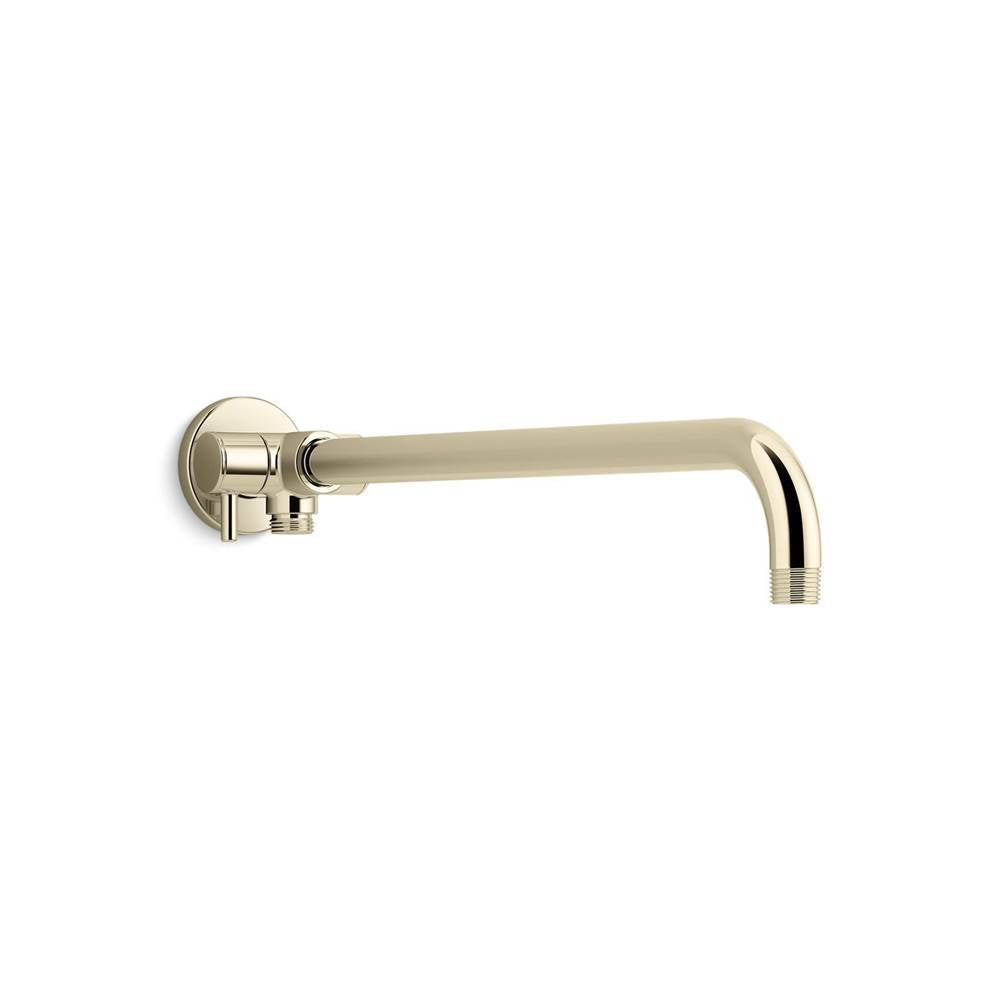 Kohler - Wall-mount arm for rainhead/showerhead and handshower with 2-way diverter - Vibrant French Gold
