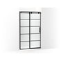 Kohler - ComposedE Sliding shower door, 78'' H x 44-1/8 - 47-7/8'' W, with 3/8'' thick Crystal Clear glass with rectangular grille pattern - Matte Black