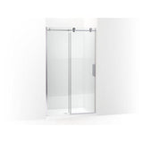 Kohler - ComposedE 78'' H sliding shower door with 3/8''-thick glass - Bright Polished Silver