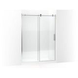 Kohler - ComposedE 78'' sliding shower door with 3/8''-thick glass - Bright Polished Silver