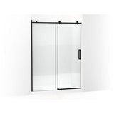 Kohler - ComposedE 78'' sliding shower door with 3/8''-thick glass - Matte Black
