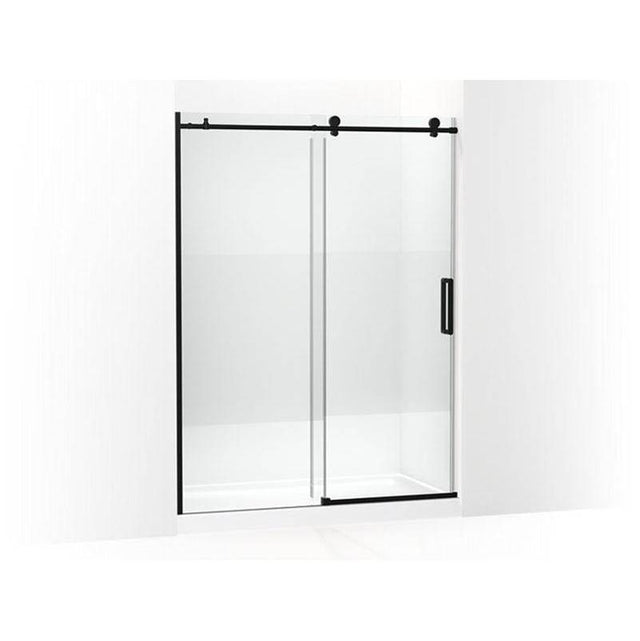 Kohler - ComposedE 78'' sliding shower door with 3/8''-thick glass - Matte Black