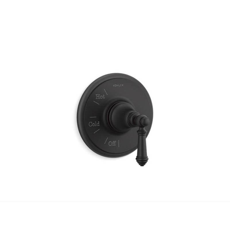 Kohler - Artifacts Rite-Temp valve trim with lever handle - Matte Black