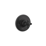 Kohler - Artifacts Rite-Temp valve trim with cross handle - Matte Black