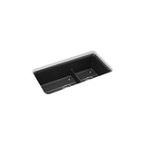 Kohler - Cairn Smart Divide 33-1/2'' undermount double-bowl kitchen sink - Matte Black