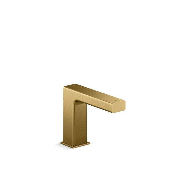 Kohler - StraytE Touchless faucet with Kinesis sensor technology, AC-powered - Vibrant Brushed Moderne Brass