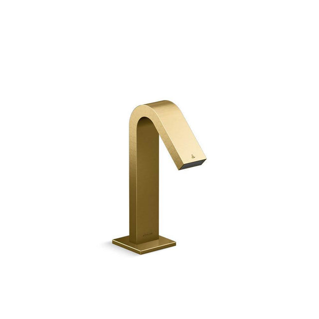 Kohler - Loure Touchless faucet with Kinesis sensor technology, AC-powered - Vibrant Brushed Moderne Brass