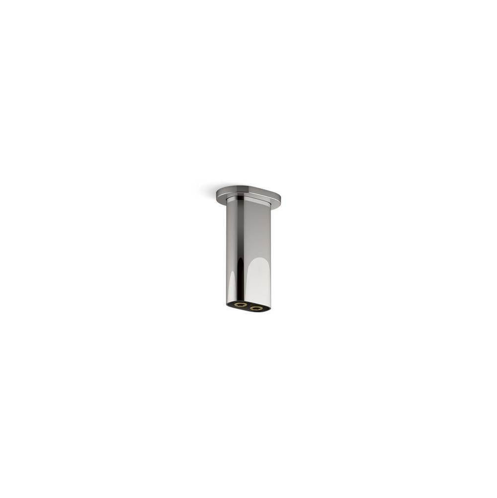 Kohler - Statement 5'' ceiling-mount two-function rainhead arm and flange - Vibrant Titanium