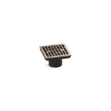 Kohler - Clearflo Square brass tile-in shower drain (drain body not included) - Vibrant Brushed Bronze