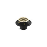 Kohler - Clearflo Round brass tile-in shower drain - Vibrant French Gold