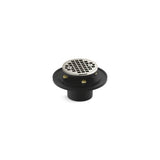 Kohler - Clearflo Round brass tile-in shower drain - Vibrant Polished Nickel