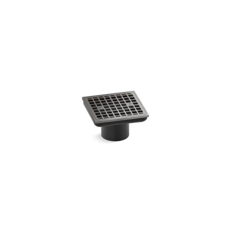 Kohler - Clearflo Square brass tile-in shower drain (drain body not included) - Vibrant Titanium