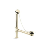 Kohler - AntiqueE Bath drain, chain and rubber stopper - Vibrant French Gold