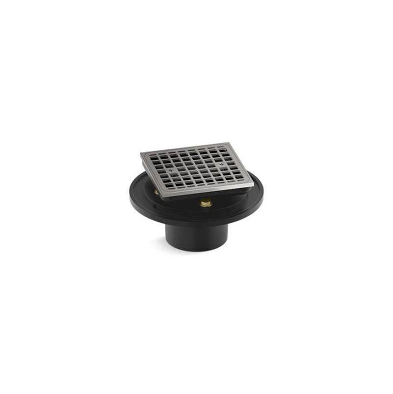 Kohler - Clearflo Square brass tile-in shower drain - Vibrant Titanium