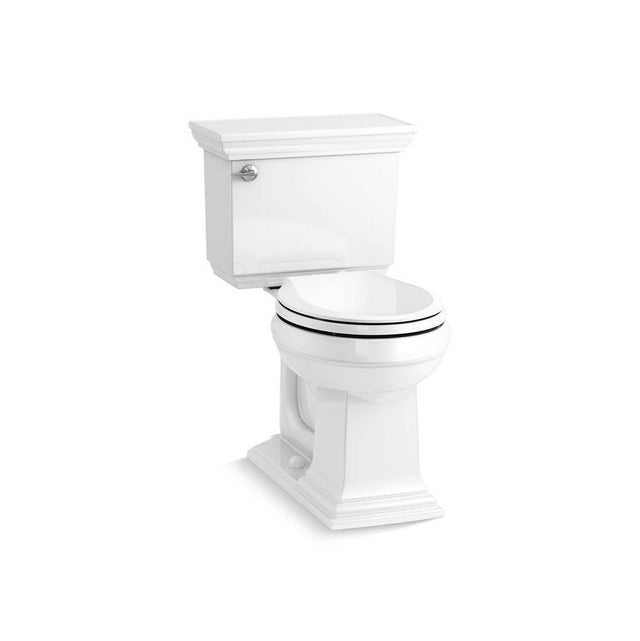 Kohler - Memoirs Stately ContinuousClean two-piece round-front toilet, 1.28 gpf - White