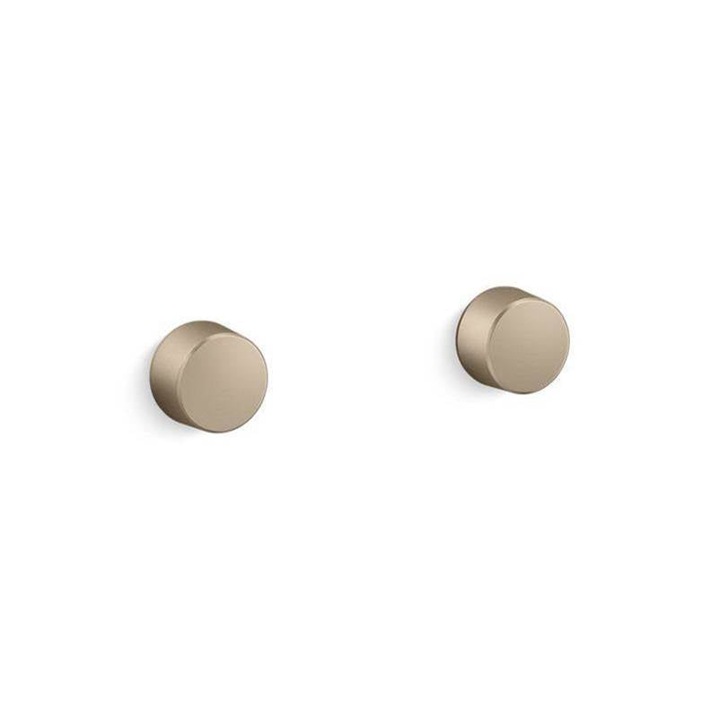 Kohler - Components Wall-mount bathroom sink faucet Oyl handle trim - Vibrant Brushed Bronze