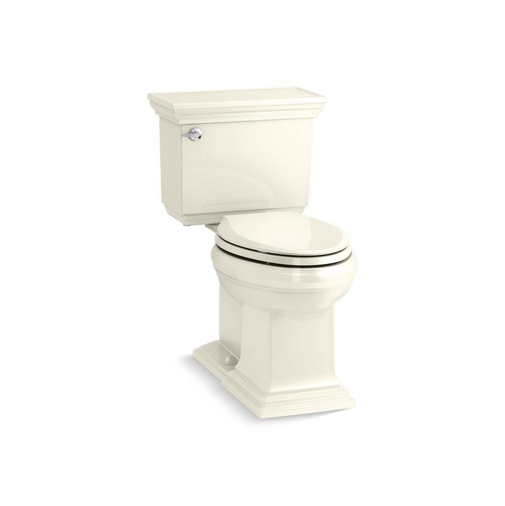 Kohler - Memoirs Stately ContinuousClean ST two-piece elongated toilet with concealed trapway, 1.28 gpf - Biscuit