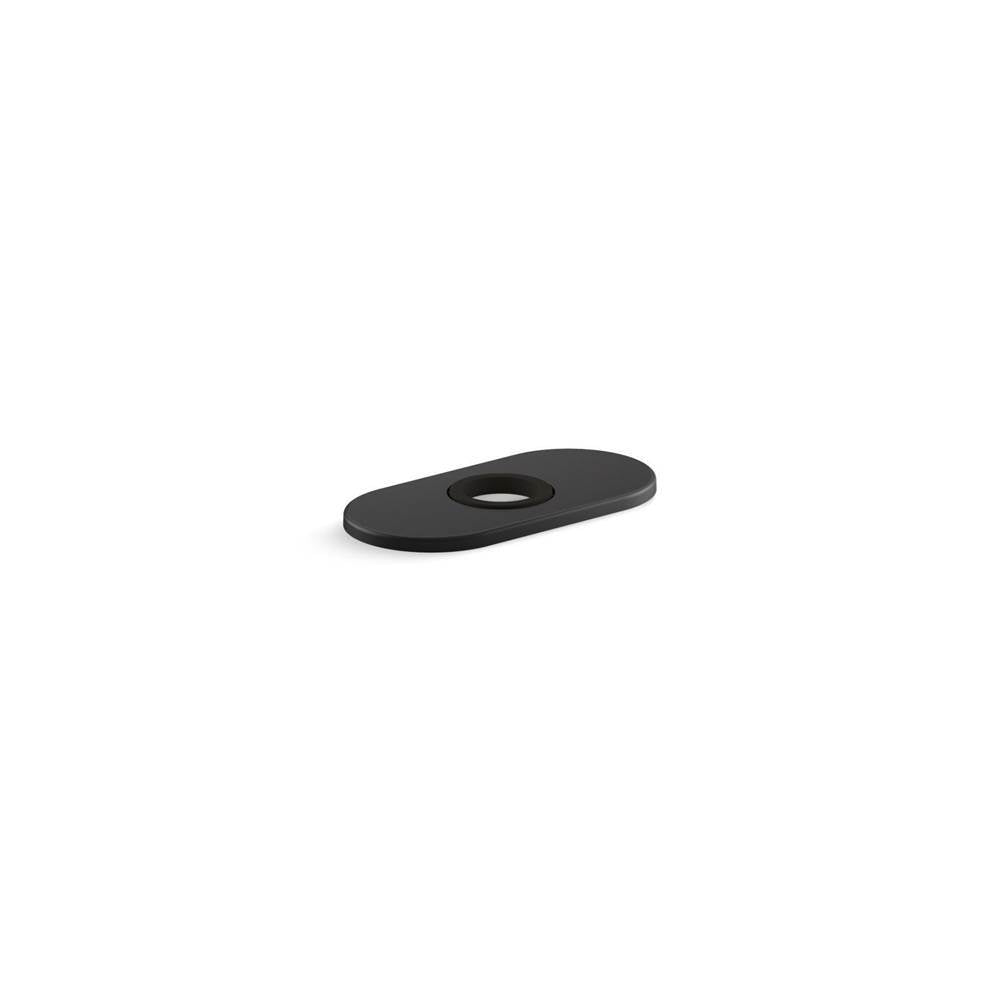 Kohler - 4'' escutcheon plate for InsightE and Kinesis faucet - Matte Black