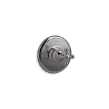 Kohler - Artifacts Rite-Temp valve trim with cross handle - Vibrant Titanium