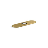 Kohler - 8'' escutcheon plate for InsightE and Kinesis faucet - Vibrant Brushed Moderne Brass