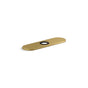 Kohler - 8'' escutcheon plate for InsightE and Kinesis faucet - Vibrant Brushed Moderne Brass