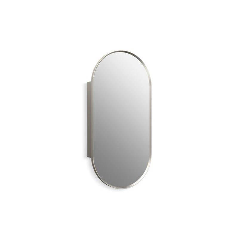 Kohler - Verdera 20'' x 40'' capsule framed medicine cabinet - Brushed Nickel