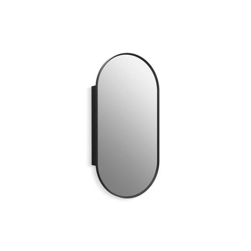 Kohler - Verdera 20'' x 40'' capsule framed medicine cabinet - Matte Black