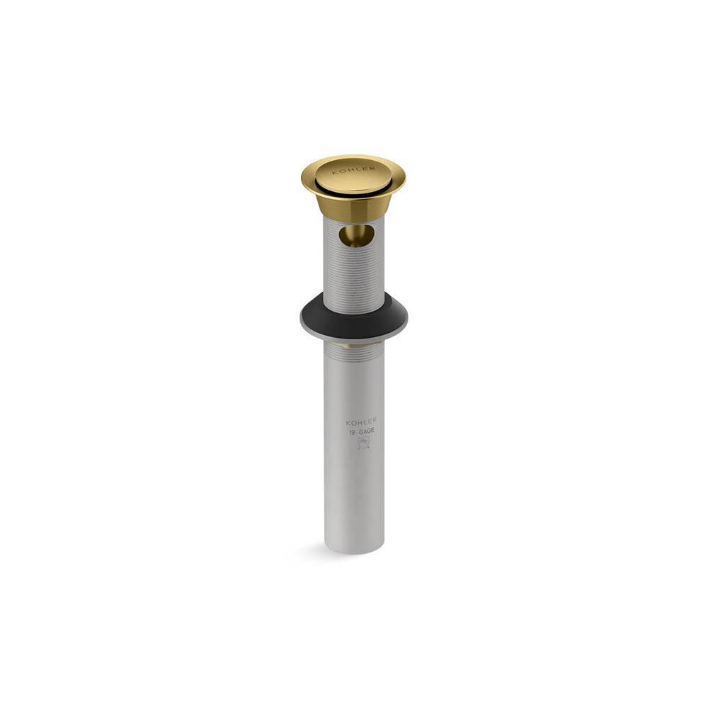 Kohler - Clicker drain with overflow - Vibrant Brushed Moderne Brass